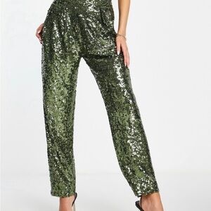 ASOS Sequin Slouchy Pants Size 10